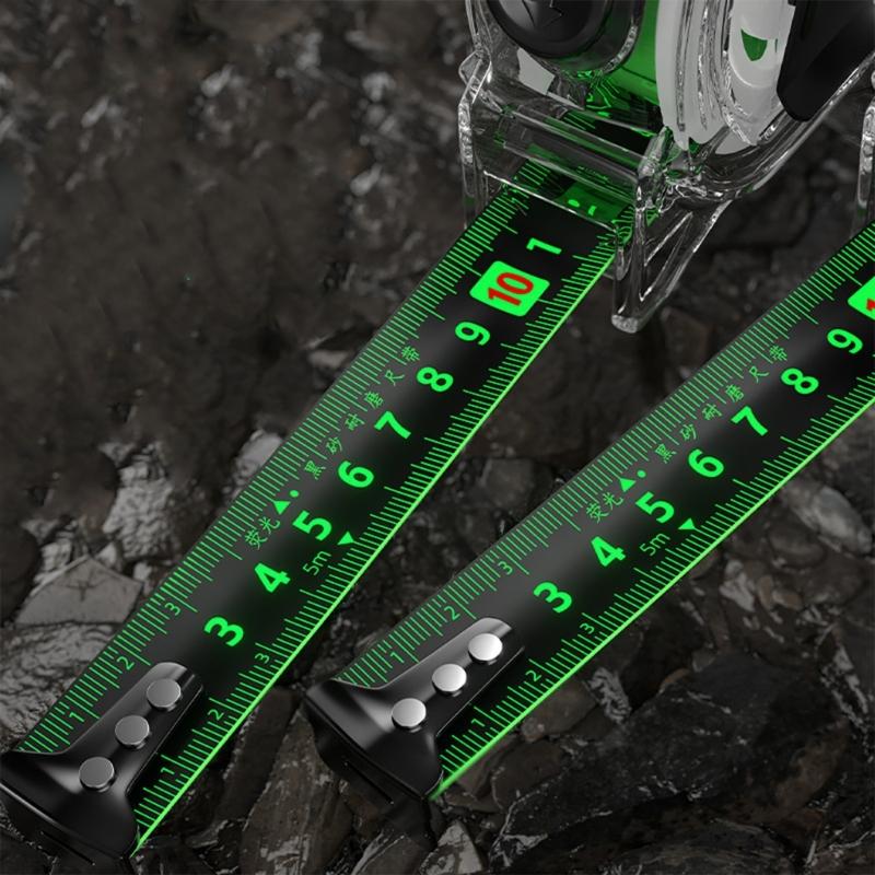 Высокоточная 3/5/7.5/10 м прозрачная самоблокирующаяся рулетка, легкая и прочная для строительства и дизайна