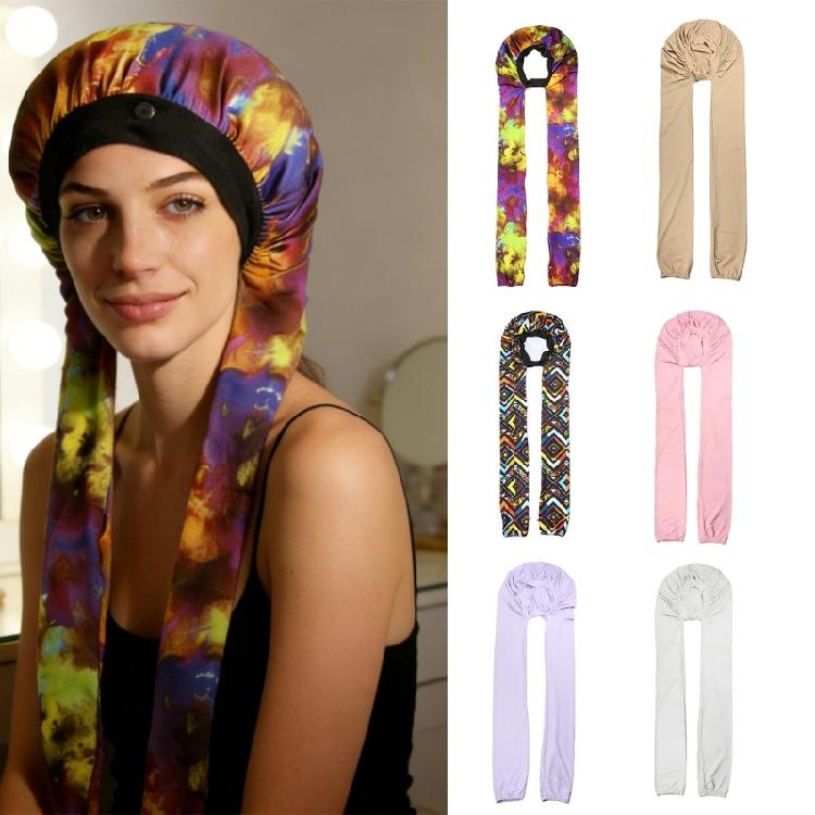 Женская шапка для дредов однотонная Durag с дышащей подкладкой Бандана Тюрбан для повседневной носки