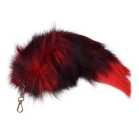 Брелок-подвеска в виде искусственного лисьего хвоста, ручной работы, искусственный меховой хвост, косплей, ренессанс, пушистый хвост, аксессуар для сумки