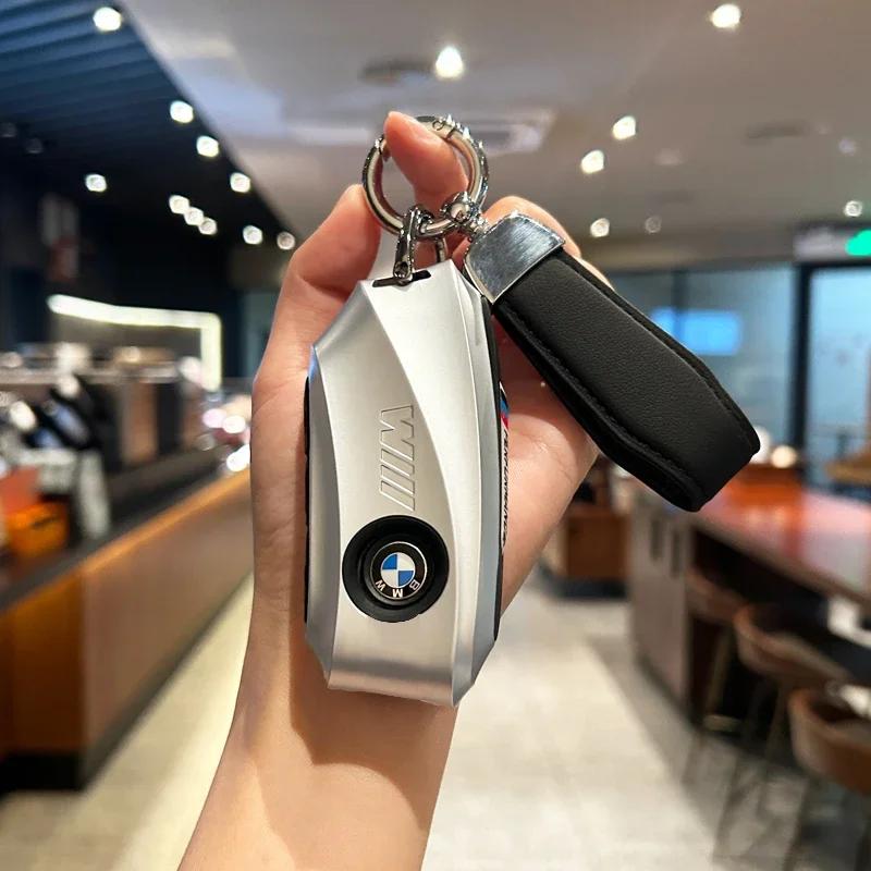 For BMW I7 X7 G07 LCI IX I20 X1 U11 7 Series G70 G09 XM U06 G81 M3 2023 Car Key Case Cover Shell Fob Protector Keyless EV2