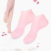 1 Pair Silicone Moisturizing Socks Reusable Soft Smooth Skin Foot Spa Pedicure Socks for Dry Cracked Feet
