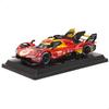 Bburago 2024 Model Scale Ferrari 499P Turbo V6 Team Ferrari AF Corse 2024 Le Mans 24 Hours Winner Red Race Sports Car Miniature Diecast Model Car 1/24