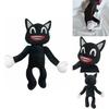 Soft And Cuddly Black Cartoon Cat Plush Toy Ideal For All Ages Holiday Gifts