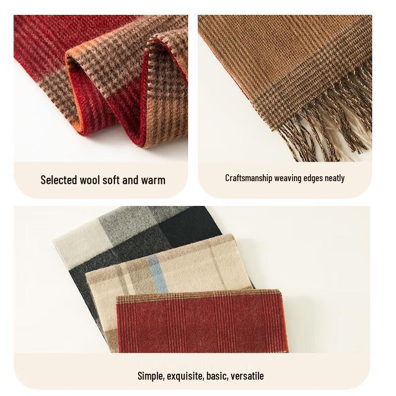 Hengyuanxiang Long Wool Scarf