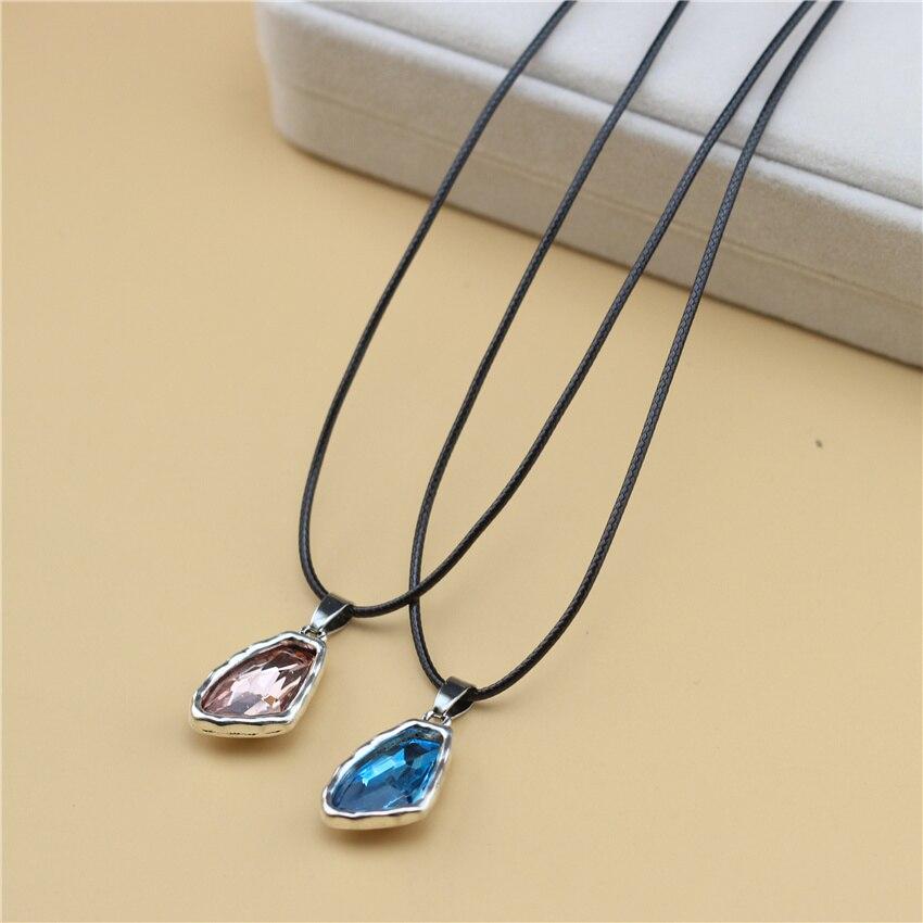 Анслоу (2pcs / Set) Новая мода ретро кулон многослойная веревка короткое колье колье вечерние шармы ювелирные аксессуары AN00012