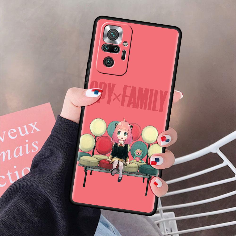Чехол для Xiaomi Redmi Note 10 9 11 Pro Мягкий чехол для телефона 10S 9S K40 8 9A 9C 9T 7 10C 8T Силиконовый чехол SPY×FAMILY Аниме Оболочка Sac