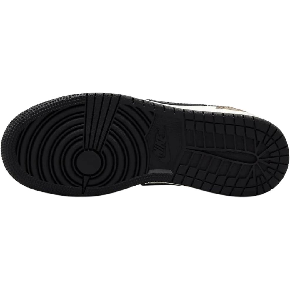 Кроссовки Air Jordan 1 Retro Low OG GS Mocha Kids белые черные темно-мокко CZ0858-102