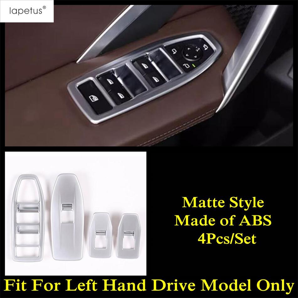 Inner Window Glass Lift Switch Button Panel Cover Trim For BMW X1 iX1 U11 X2 iX2 U10 2024 2025 ABS Carbon Fiber Accessories