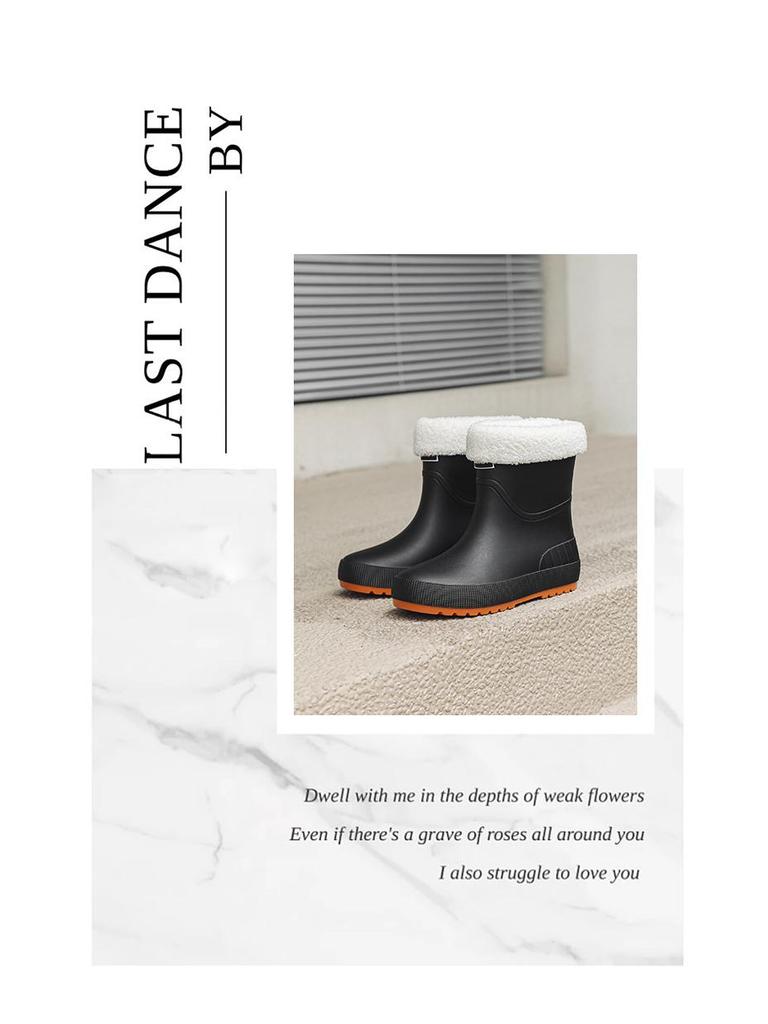 Модные женские резиновые сапоги в японско-корейском стиле — водонепроницаемые, нескользящие, прочные, с мягкой подошвой, удобные для использования на открытом воздухе, в магазинах, на кухне.