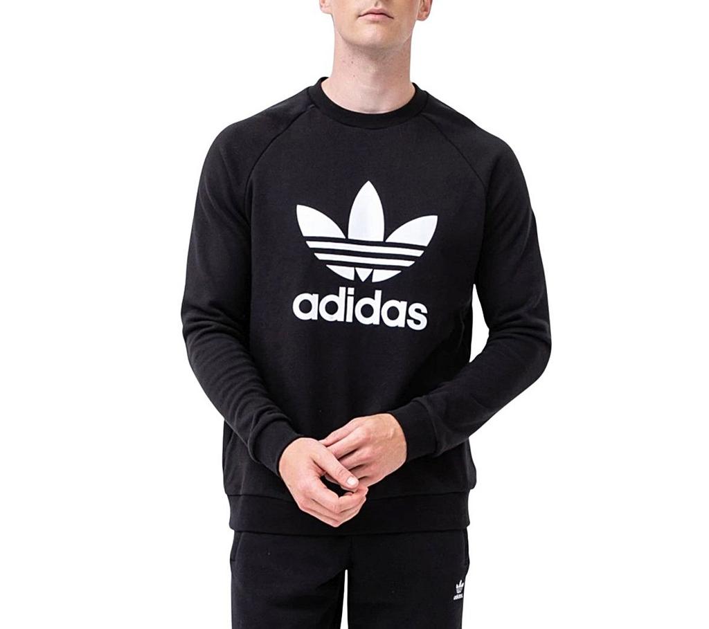 Adidas Adicolor Classics Trefoil Crew - Мужской пуловер черный H06651 ОРИГИНАЛ