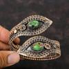 Copper Ruby Zoisite Cuff Bracelet Copper Wire Wrapped Bangle Adjustable Cuff Bracelet Handmade Bangle Gemstone Copper Jewelry Wedding Gift