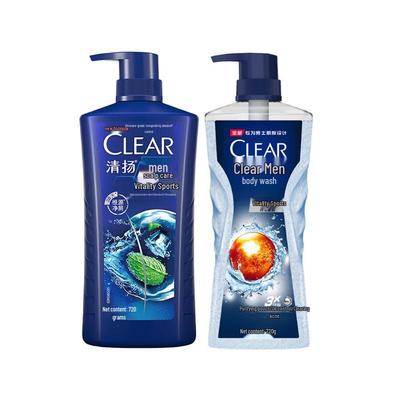 Набор шампуня и геля для душа против перхоти Clear Men