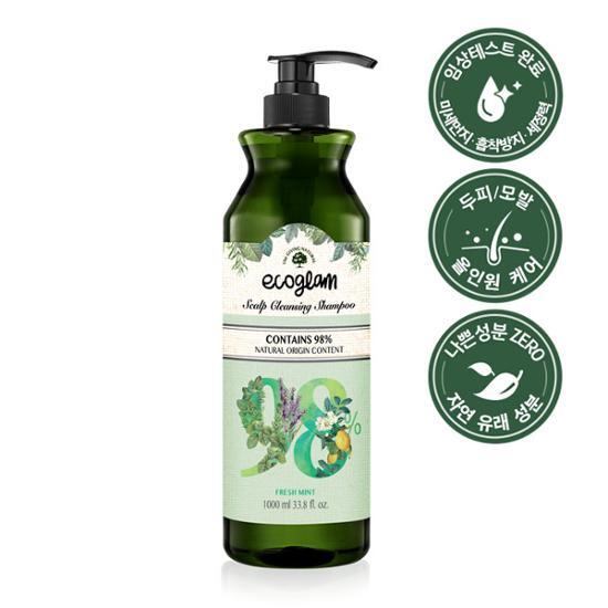 Eco Glam Scalp Cleansing Shampoo Fresh Mint 1000ml