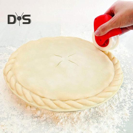 Pastry Wheel Decorator And Cutter Pie Crust Wheel Plastic Pie Decoration Cutter Lattice Cutting Tool Kitchen Gadget
