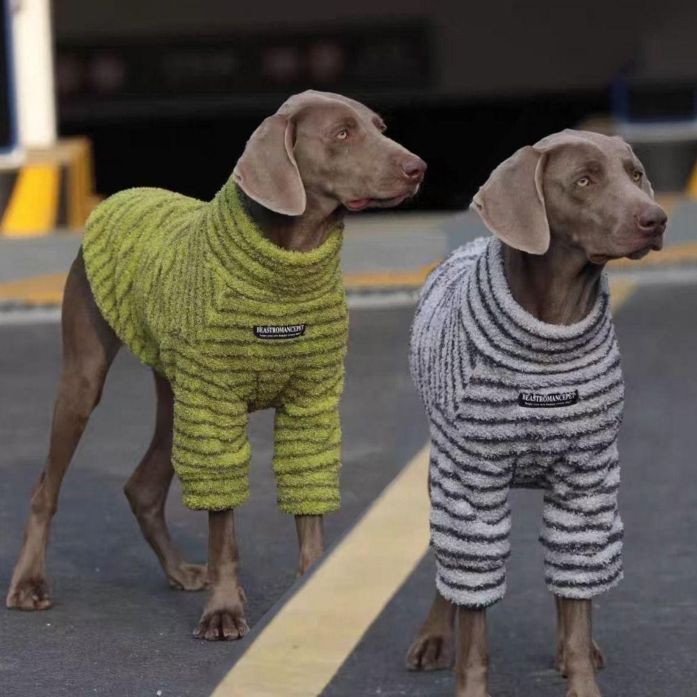 Winter Warm Dog Sweater Thickened Dog Two-Leg Tops Comfortable Fit Dog Jumper Medium Large Dogs