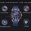 LIGE 2020 New Mens Watches Wrist Watch Quartz Clock Blue Watch Men Waterproof Sports Chronograph