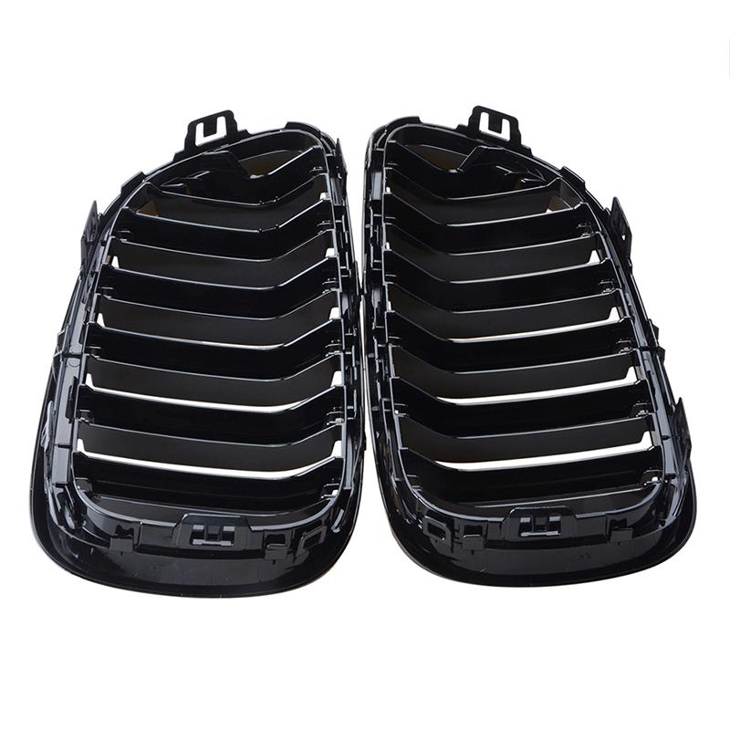 Решетка переднего бампера, черная решетка в стиле Performance, подходит для BMW 2 серии F22 F23 F87 M2 2014-2018, автомобильные аксессуары