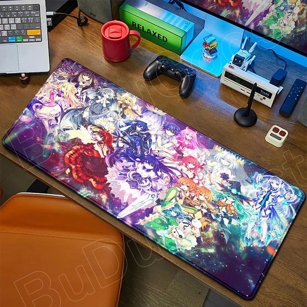 HD Милая Девушка Большой Коврик для Мыши Аниме Date A Live Коврик для Мыши Ноутбук Игровые Аксессуары Клавиатура Рабочий Стол Токисаки Куруми Тока Ятогами