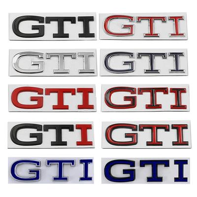 1 шт. Металлический цинковый сплав GTI Наклейка-значок на задний багажник, крыло, бок для GTI Touareg Jetta Touran Golf 5 6 7 8 Passat B6 B7 CC POLO