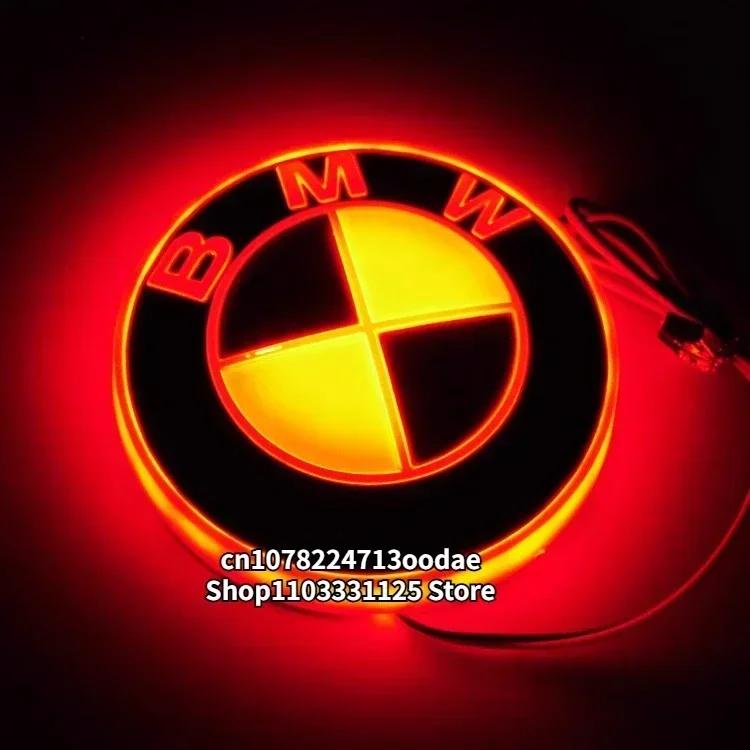 Interior Mouldings Hot 2025 82mm Car Hood Badge LED Beacon Trunk Lighting Emblem Suitable For BMW Car Modification Accessories