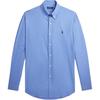 Polo Ss22 Pony Embroidered Single-Breasted Long Sleeve Shirt Men Shirts Harbor-Island-Blue 710722307-007