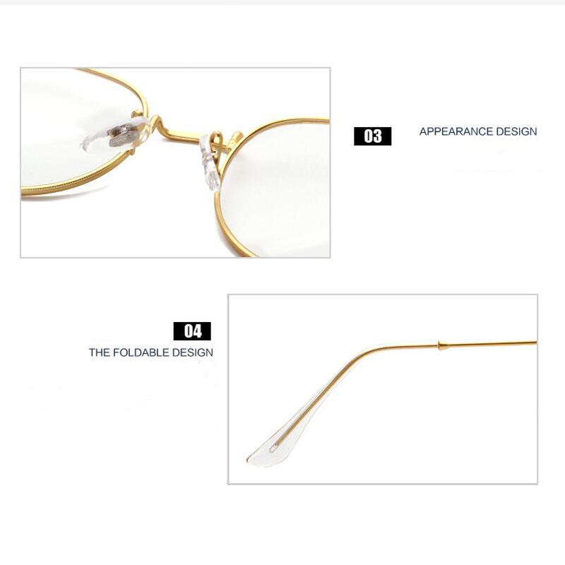 Простота, простые простые очки, анти-синие очки, овальные линзы, корейская версия, литературный стиль, металлическая оправа, унисекс, студент