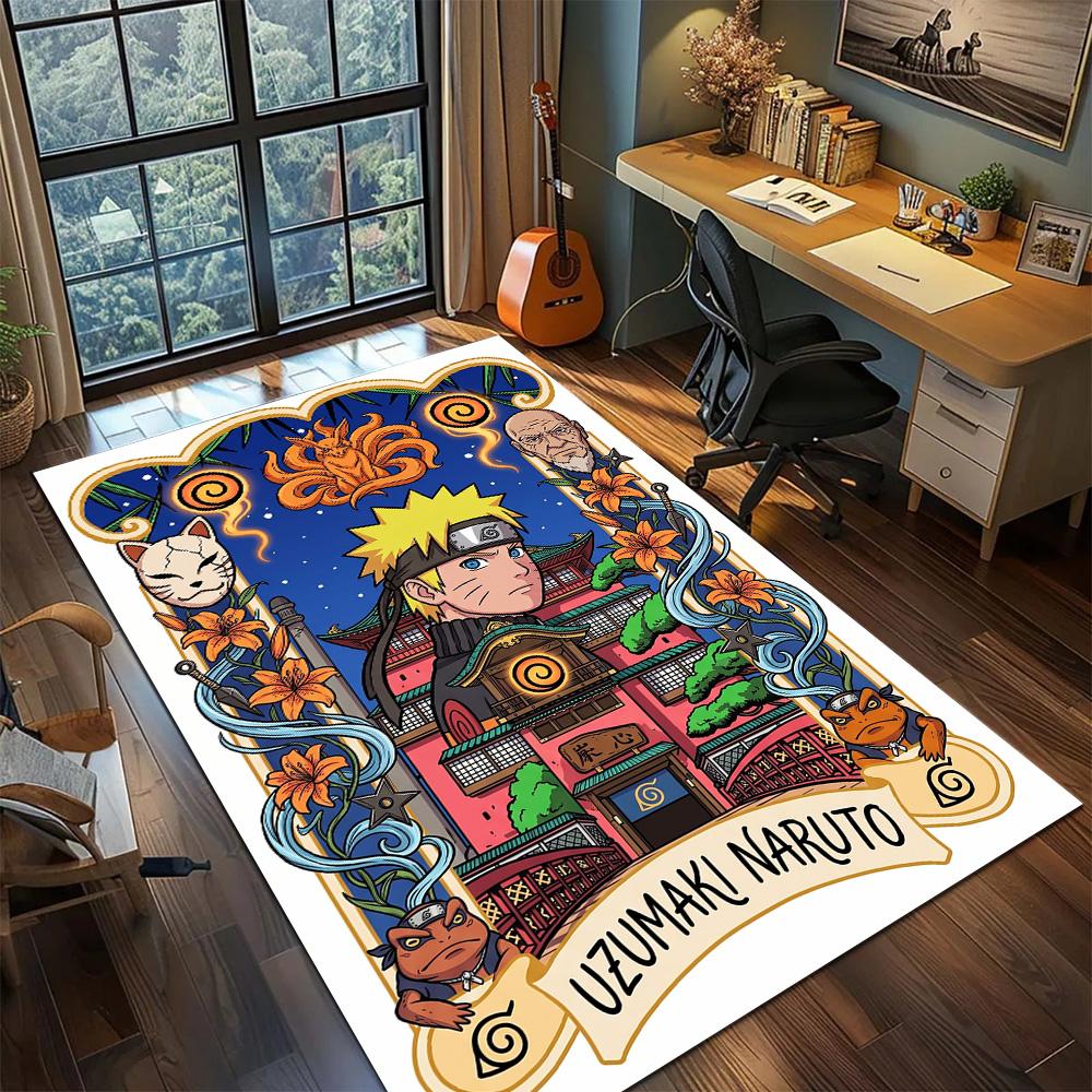 Naruto Carpet Floor Mat Gamer Bedroom Home Decor Washable Non Slip Large Area YUN6512