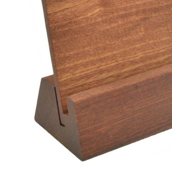 Wooden Place Card Holder Rustic Desk Calendar Wedding Banquet Restaurant Table Number Card Stand Photo Picture Display Base