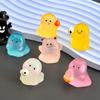 10Pcs Cartoon Ghost Figurines Miniatures Light In The Dark Ghost Statue  Car Accessories