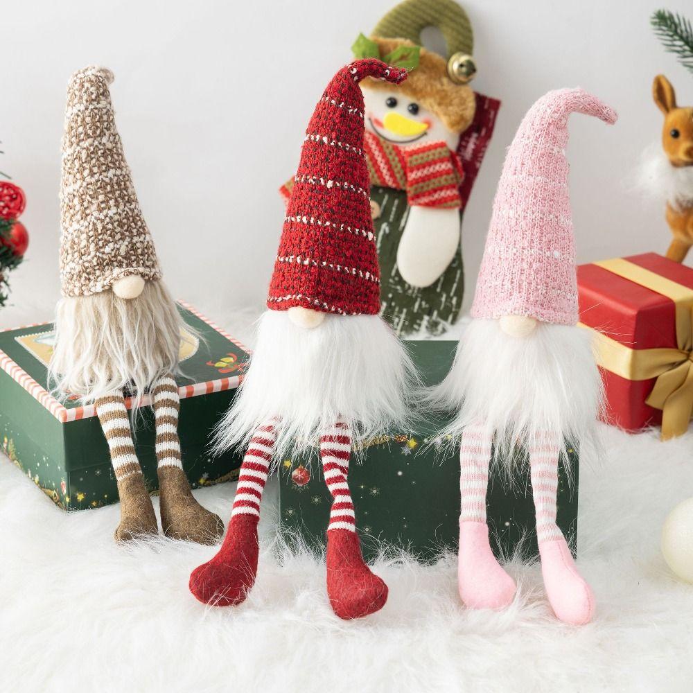 Подвесной Длинноногий Безликий Гном Украшение Мультяшные Рождественские Гномы Мягкие Игрушки Сувениры Для Вечеринки