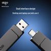 USB-накопитель aigo G33 128 ГБ с двойным интерфейсом Type-C и USB 3.2