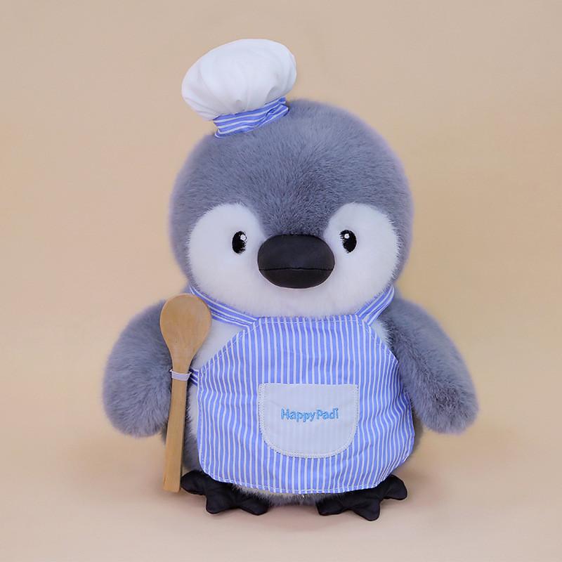 Fishing Chef Cute Drawing Penguin Cartoon Plush Doll For Sofa And Decor Room