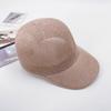 Breathable Mesh Baseball Cap Solid Color Paper Sun Hats Fashion Straw Baseball Cap  Unisex