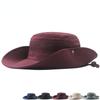 Windproof 2023 Summer Men's Bucket Hat Fishing Hiking Hats Men Anti UV Sun Cap Panama Safari Hunting Sun Hat