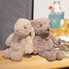 35СМ Плюшевая игрушка Зайчик Кудрявый Тег Маленький Медвежонок Щенок Каваи Мягкая Полная Кукла Животное Фестивальный Подарок Для Детей Подарок на День Рождения