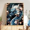 5d DIY Diamond Painting Cross Stitch Dragon Diamond Embroidery Mosaic Animal Full Round Drill Home Decor