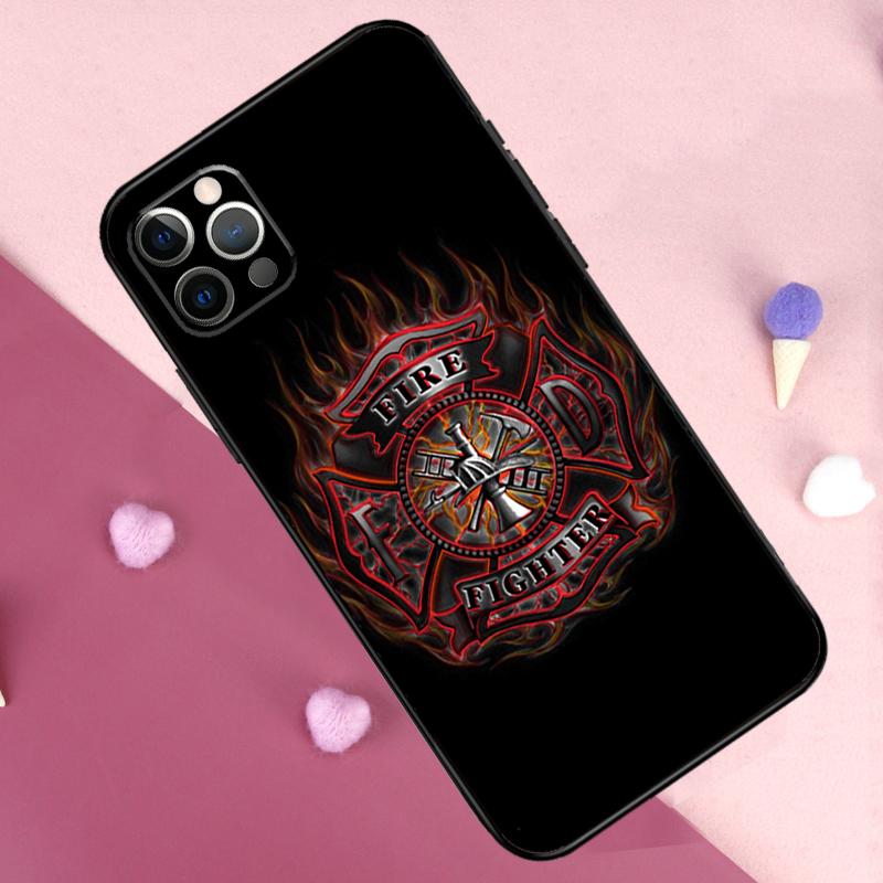Rescue Fire Dept Phone Case For iPhone 17 Pro Max 11 14 15 16 Pro Max Plus 13 12 Mini 16e 17 Air Back Cover