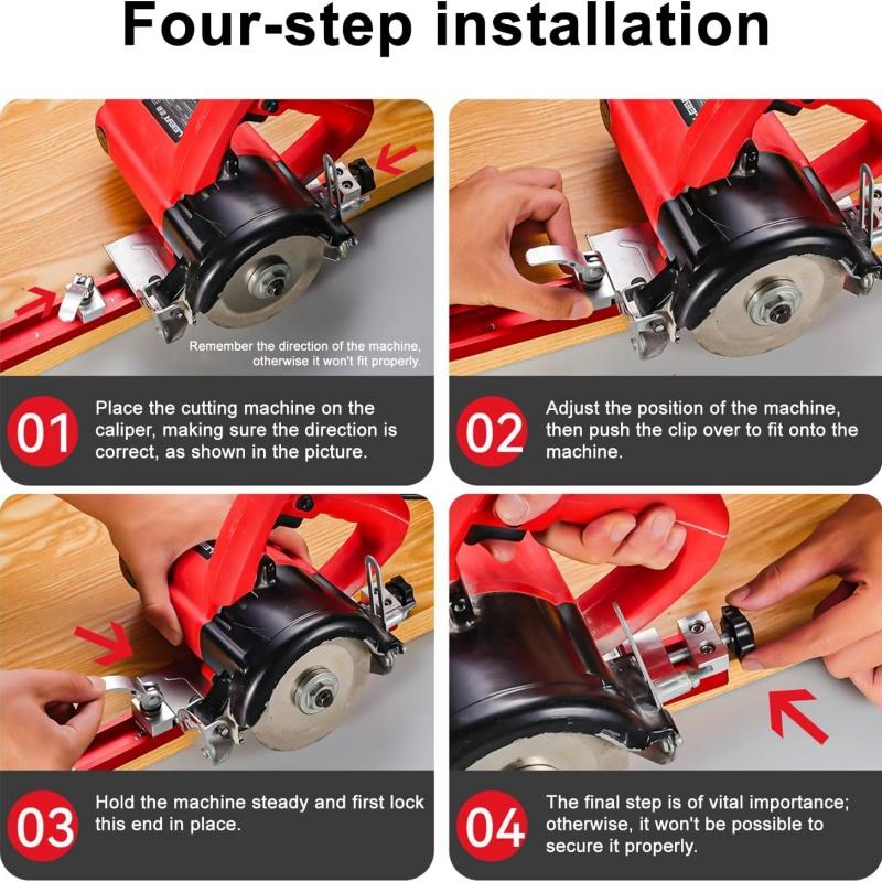 Алюминиевое регулируемое основание направляющей для режущей машины для деревообработки, электрическая циркулярная направляющая, специально разработанная для точной резки