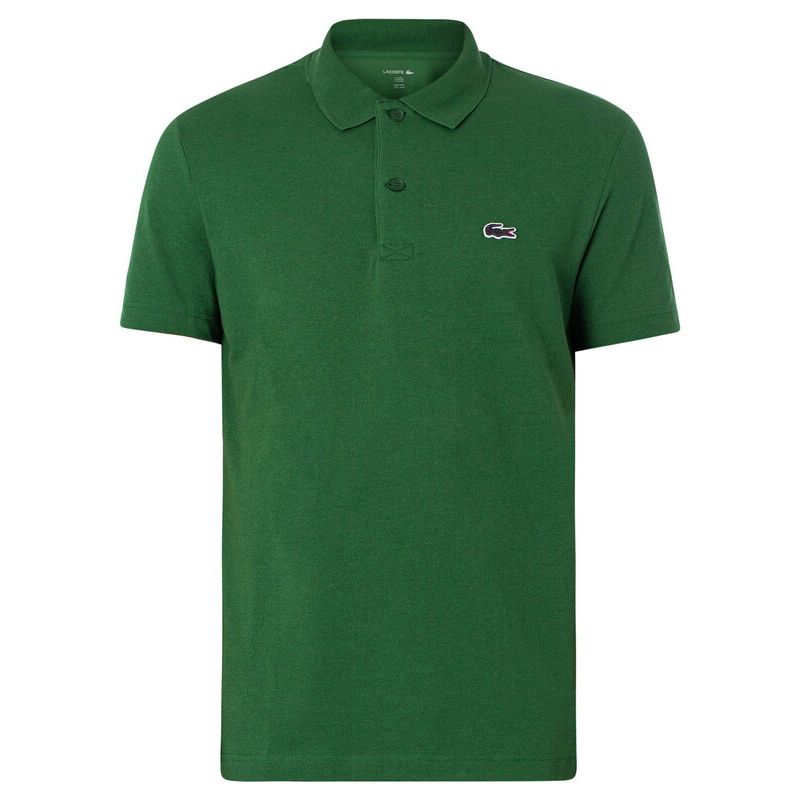 Lacoste Рубашка поло - Мужская рубашка поло хлопок зеленый DH5522-132 Regular-Fit ОРИГИНАЛ