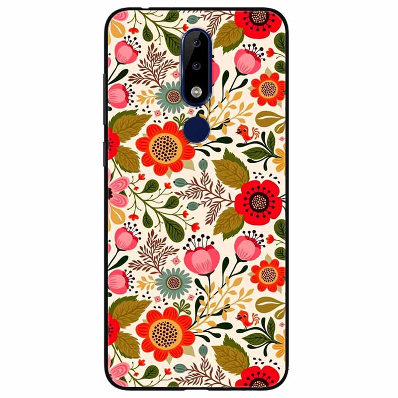 Для Nokia 5.1 Plus Чехол Мягкий Силикон Мультфильм Модный ТПУ Чехлы для Телефона для Nokia X5 Обложка 5.1Плюс Милый для NokiaX5 Защитный