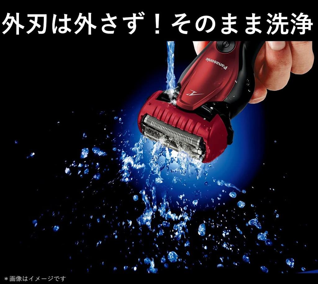 Panasonic Ram Dash Shaver 3 Blades Bath Shaving Red Men's ES-ST6T-R