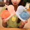 Plush Doll Pleasing Meticulous Workmanship PP Cotton Snail Doll Plush Toy for Sofa Decoration