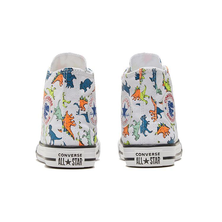 Converse Chuck Taylor All Star High Top Canvas Shoes Dinosaur Print Kids Sneakers 669671C