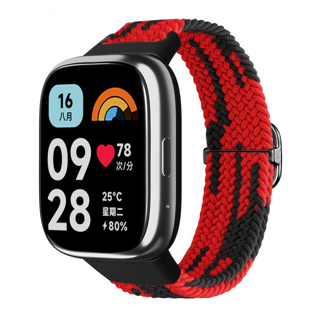 Плетеный solo loop для Xiaomi Redmi Watch 3 active Аксессуары ремешки спорт Нейлон Дышащий Замена Correa Redmi 3 Lite ремешок