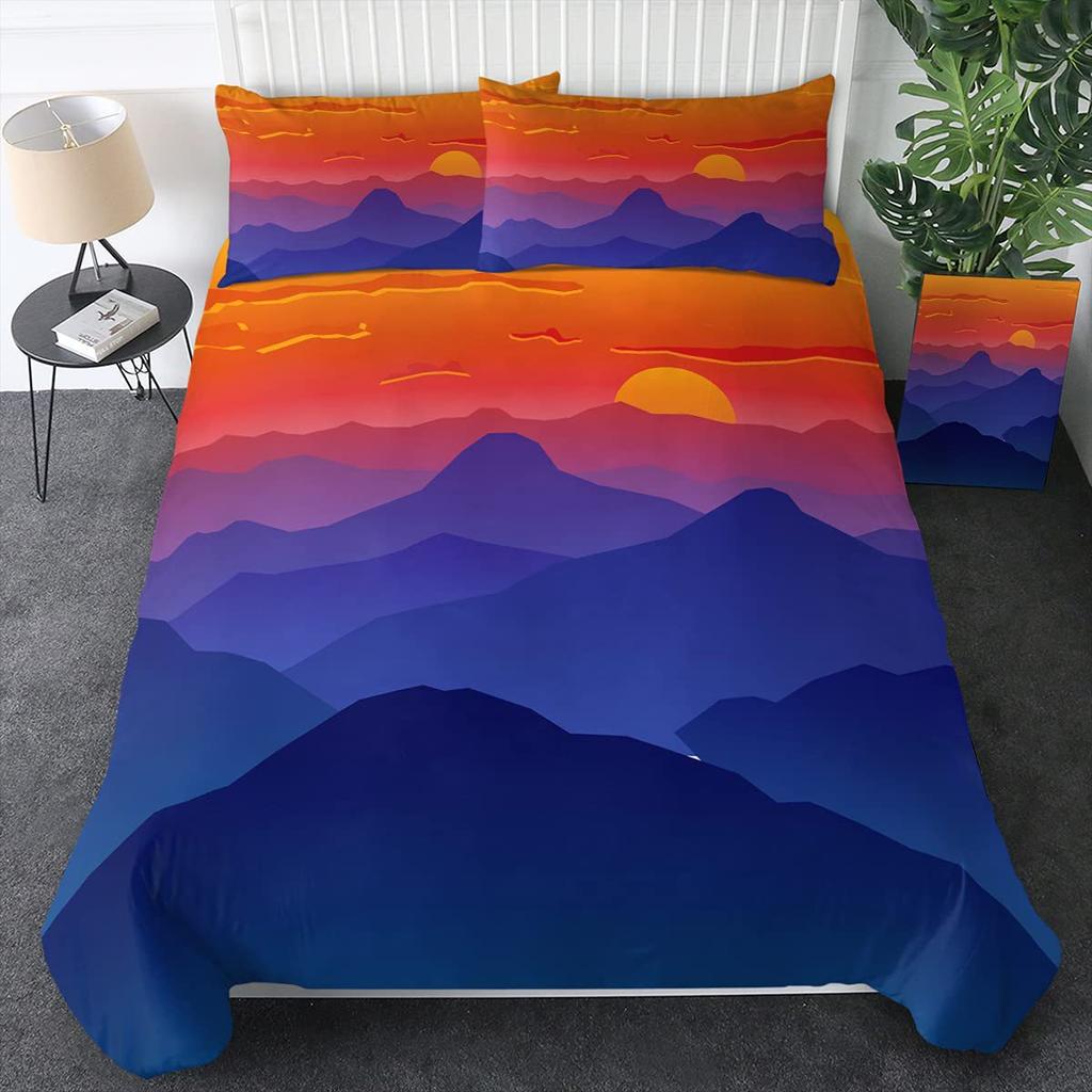 Деревья Природный Пейзаж Постельное Белье Трехпредметный Пододеяльник