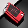 Чехол-накладка из ТПУ для ключа автомобиля для VW Volkswagen Golf 7 MK7 Tiguan MK2 для SEAT Ateca Leon FR 2 Ibiza Skoda Octavia A7 Бесключевой
