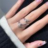 INS Fashion Серебряный цвет нерегулярные жидкие лавовые каплевидные кольца для женщин геометрический поворот панк открывающееся кольцо ювелирные изделия