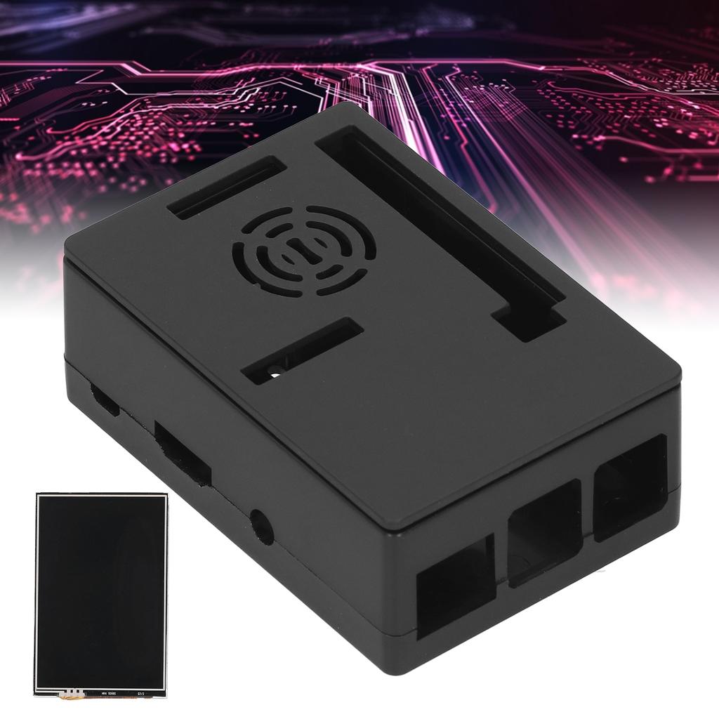 For Raspberry Pi Shell LCD Display Protective Box Electronic Component 480 * 320(Black Case 3.5in Screen )