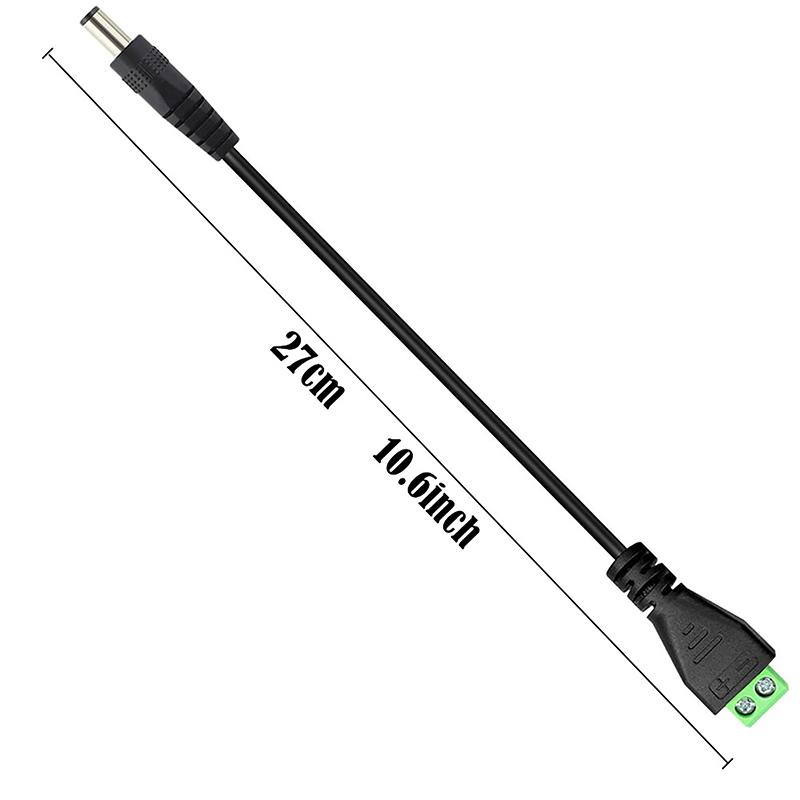 Кабель питания постоянного тока 5.5*2.1/5.5*2.5мм/3.5*1.35мм разъем гнездо-вилка штекерное соединение для светодиодной ленты, камеры видеонаблюдения, видеорегистратора