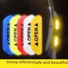 Reflective Cross-Border Car Door Warning Sticker for Safety and Personalized Decoration